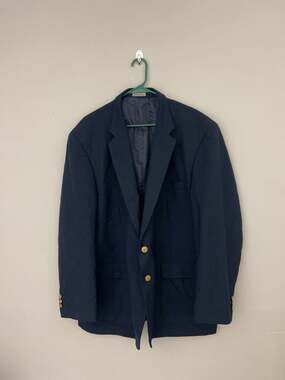 Louis Martin Navy Blue Blazer Jacket Size 52R